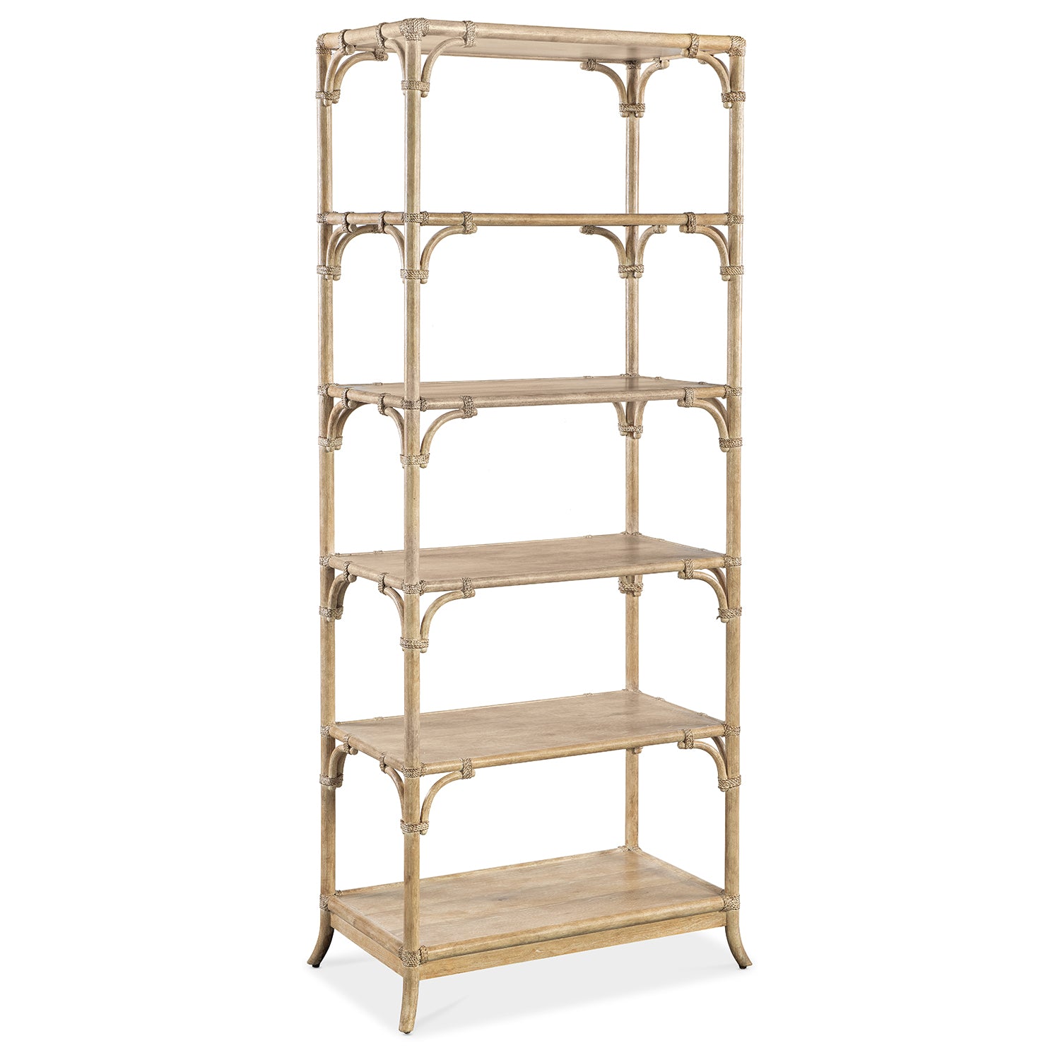 Hooker Furniture Retreat Pole Rattan Bookcase