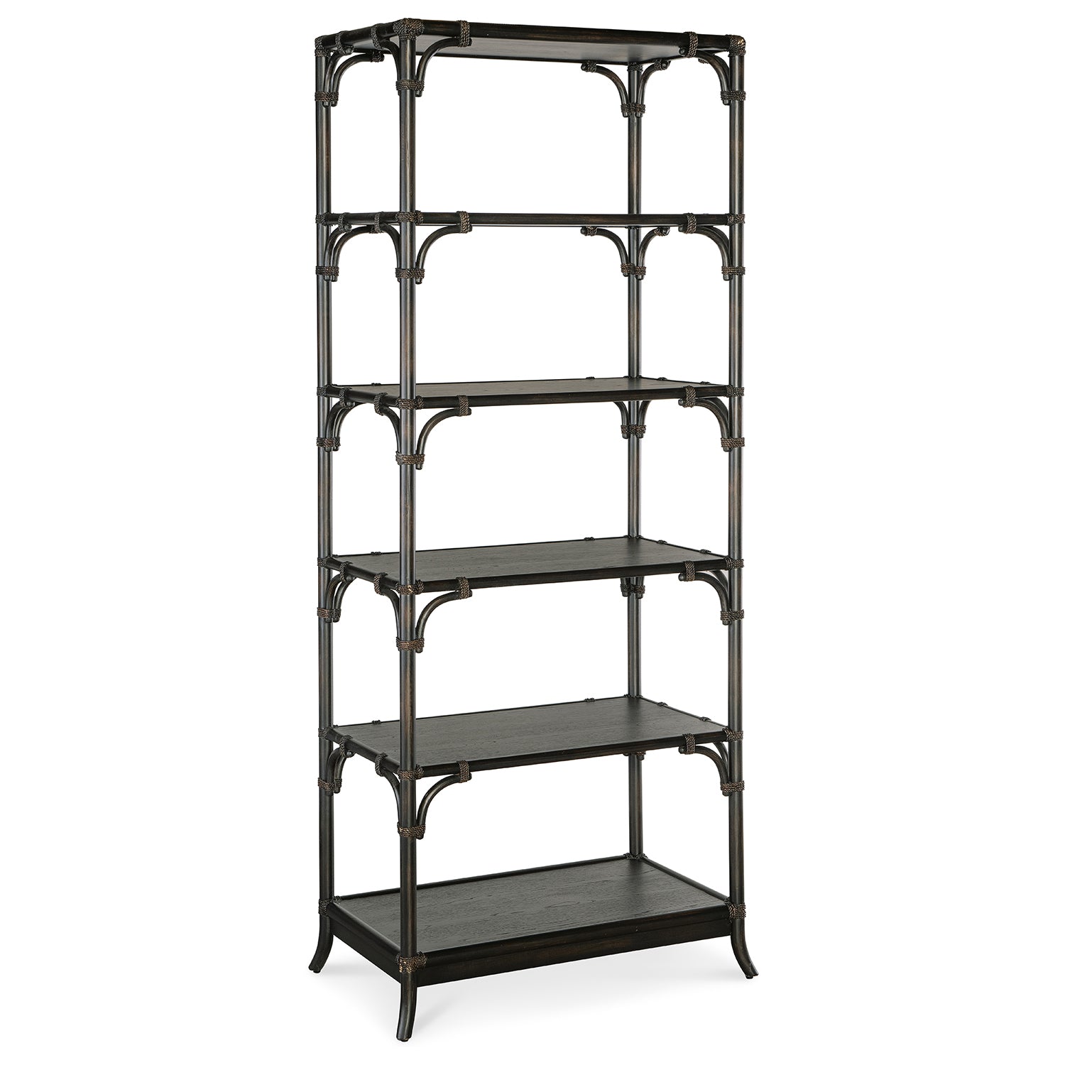 Hooker Furniture Retreat Pole Rattan Bookcase