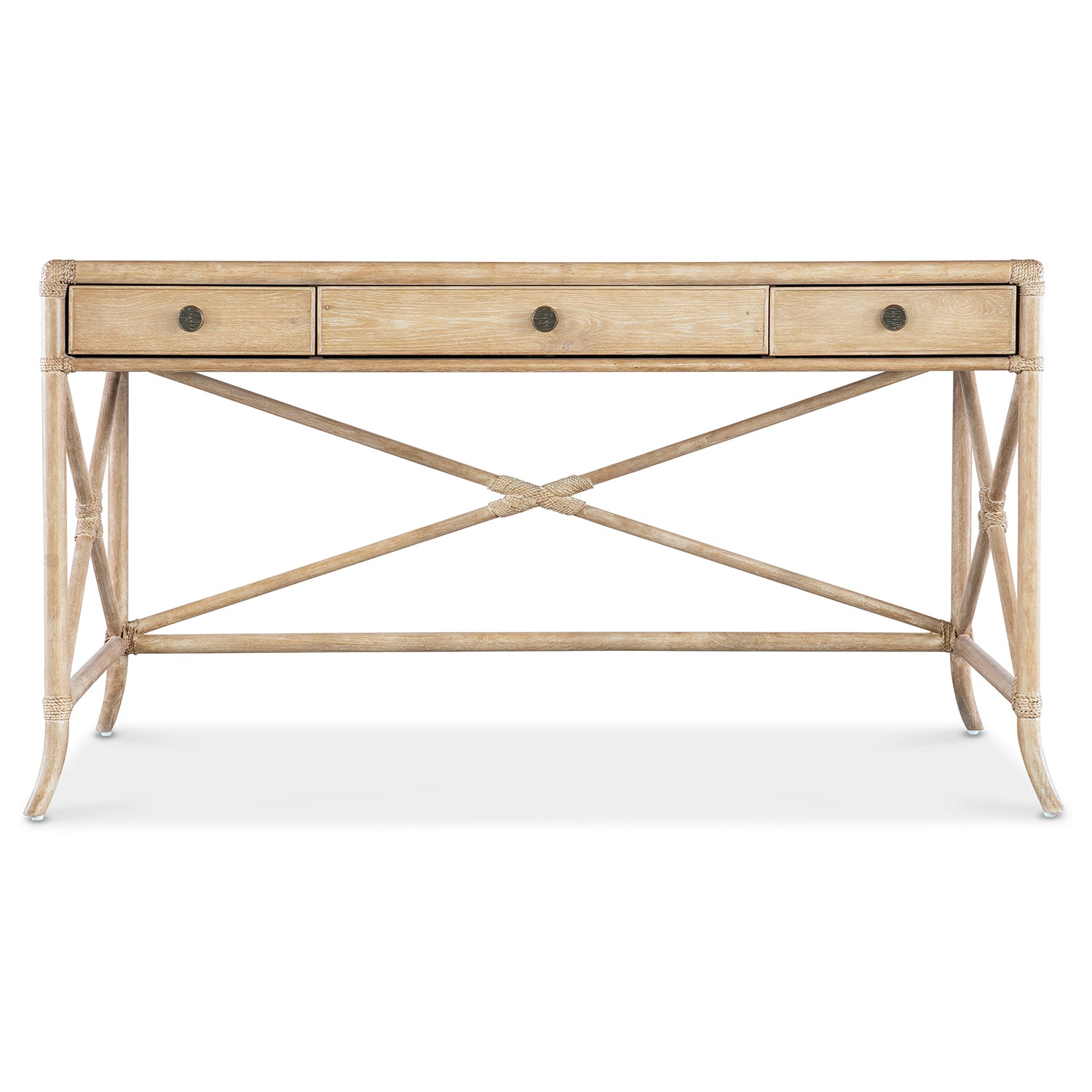 Hooker Furniture Retreat Pole Rattan Writing Desk