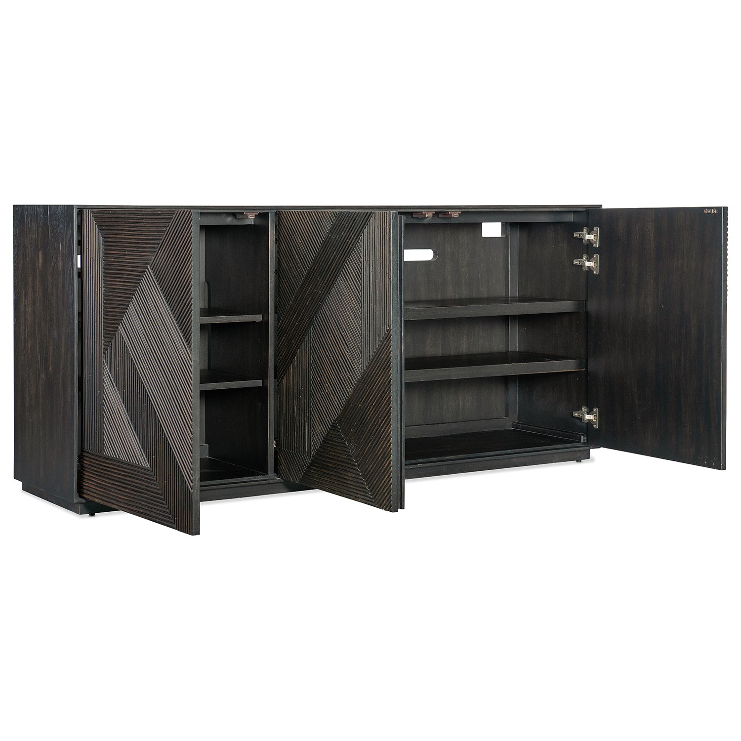 Hooker Furniture Retreat Entertainment Black Sand Credenza