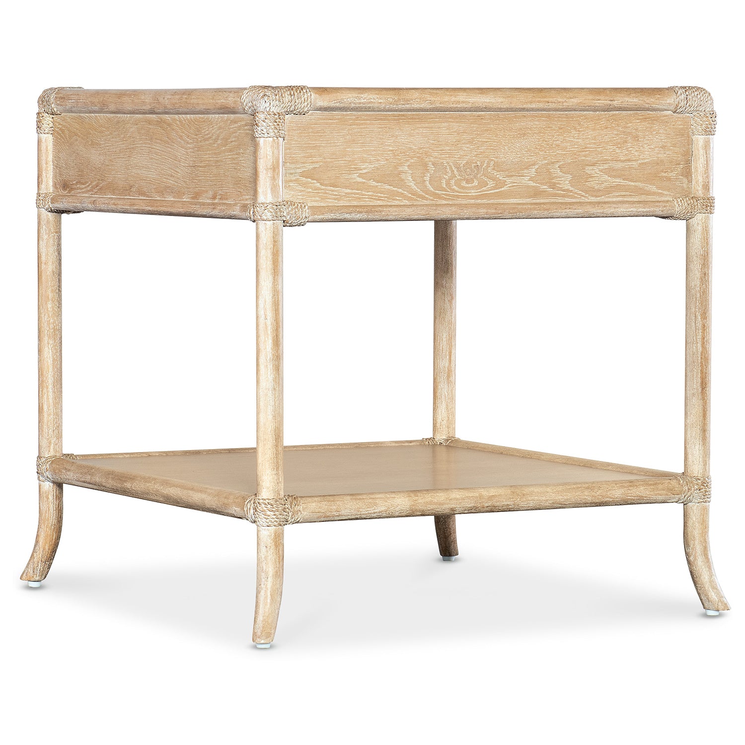 Hooker Furniture Retreat Pole Rattan End Table