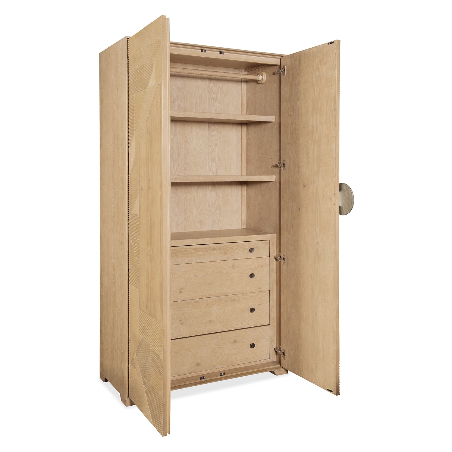 Hooker Furniture Retreat Split Rattan Wardrobe