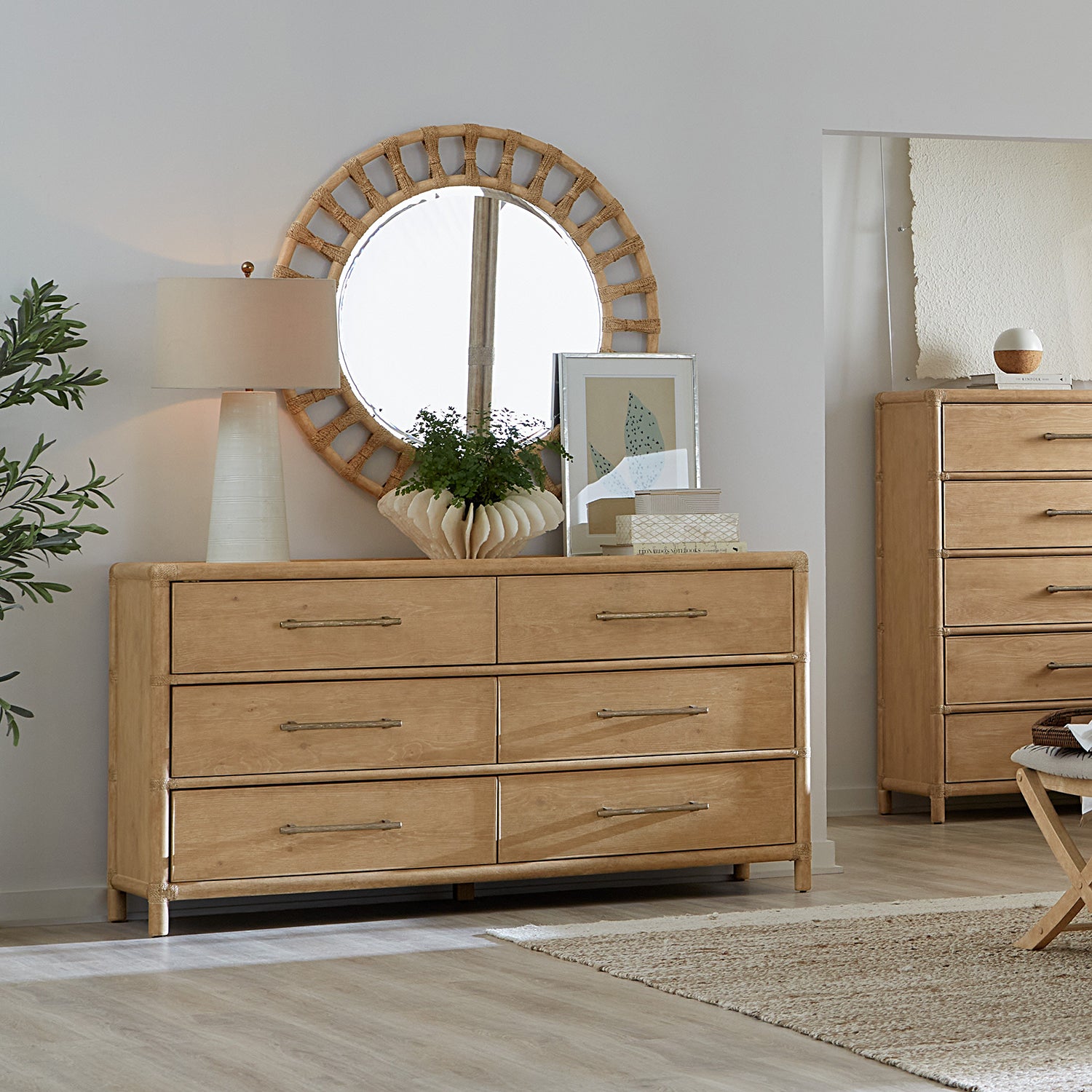 Hooker Furniture Retreat Pole Rattan Dresser