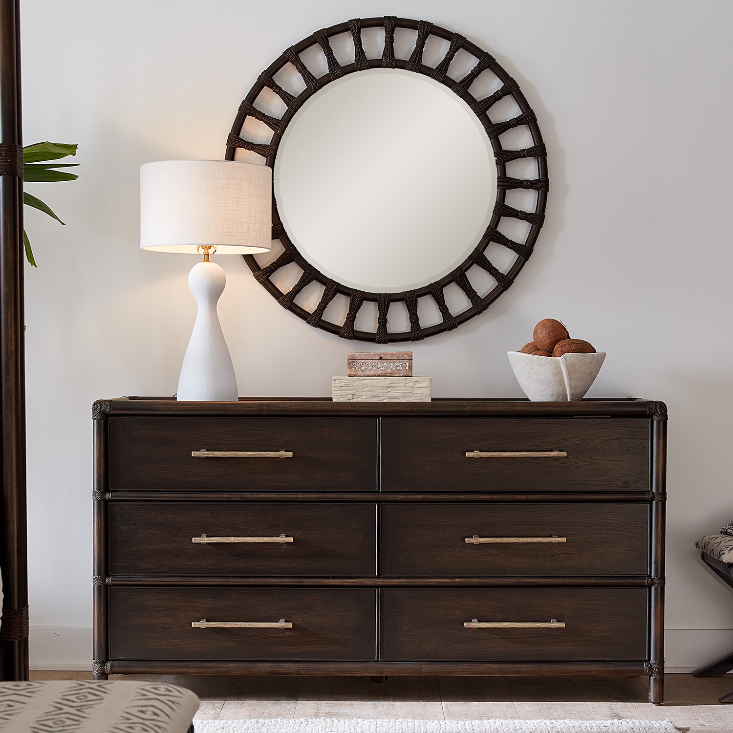 Hooker Furniture Retreat Pole Rattan Dresser