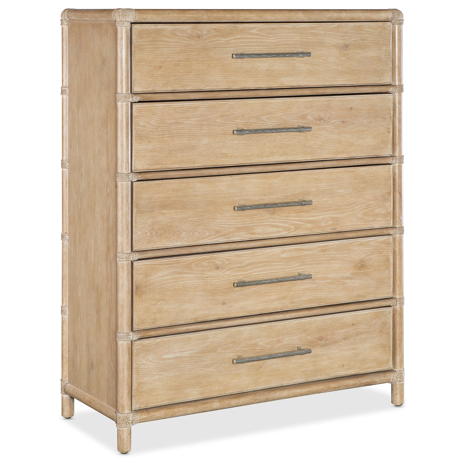 Hooker Furniture Retreat Pole Rattan Five-Drawer Chest