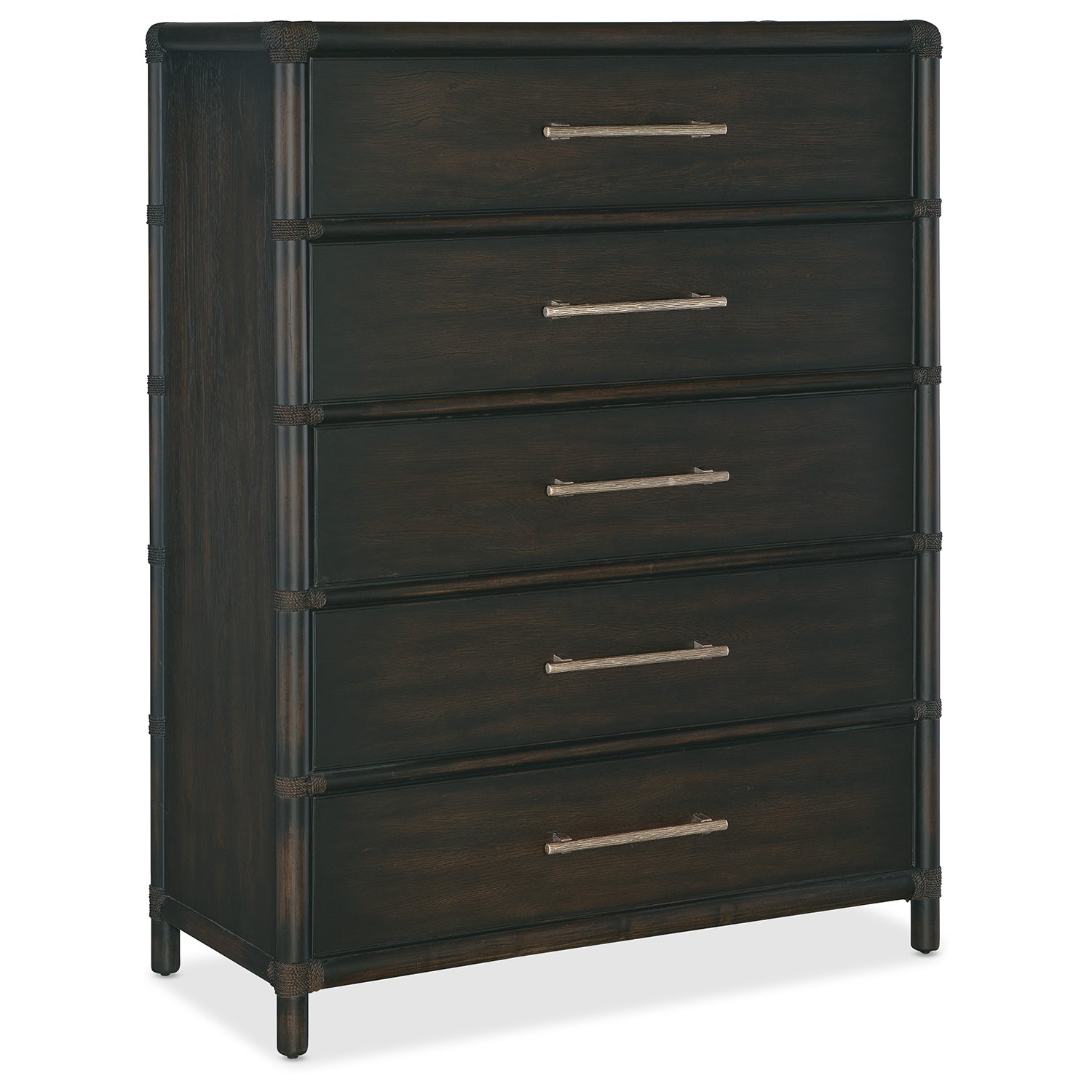 Hooker Furniture Retreat Pole Rattan Five-Drawer Chest