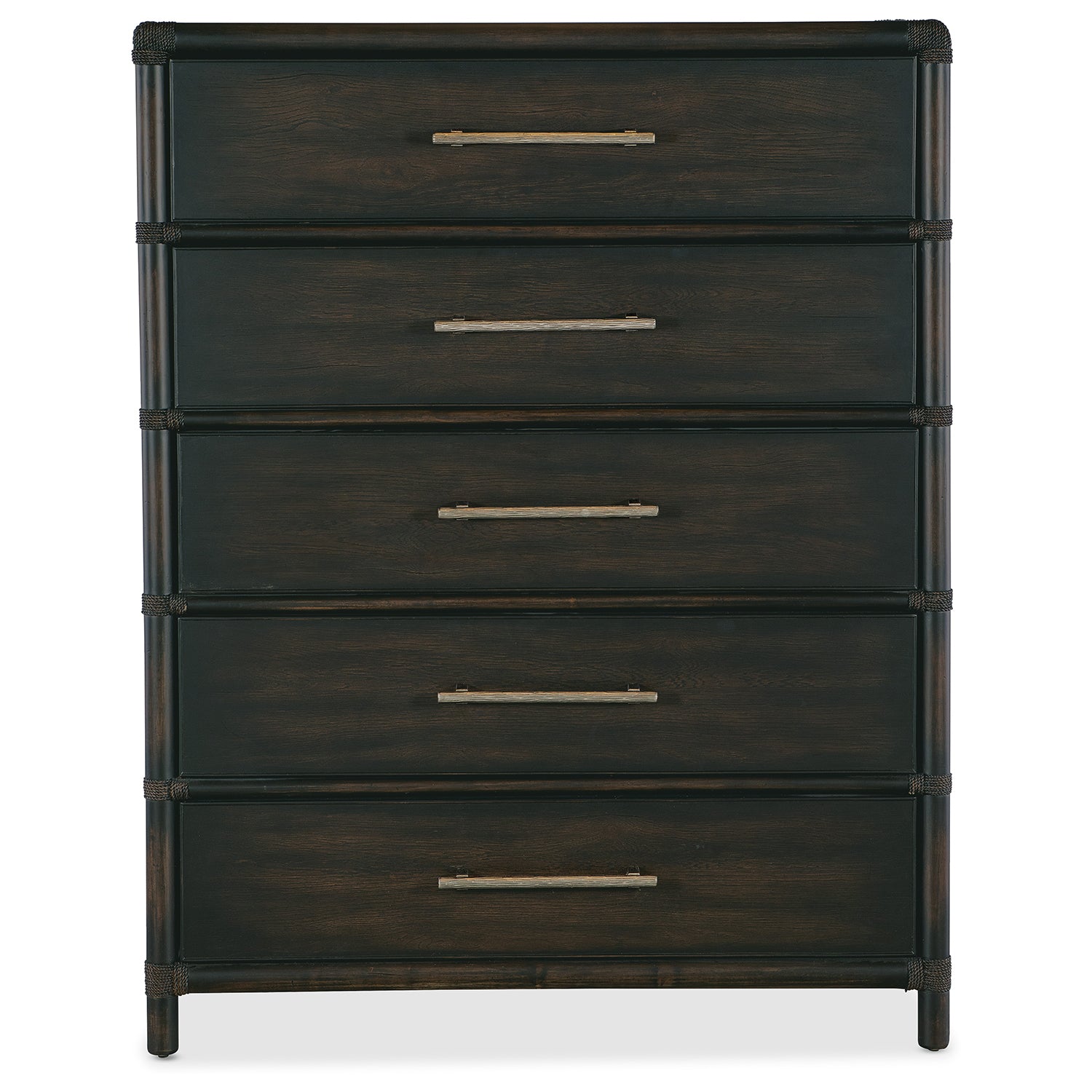 Hooker Furniture Retreat Pole Rattan Five-Drawer Chest