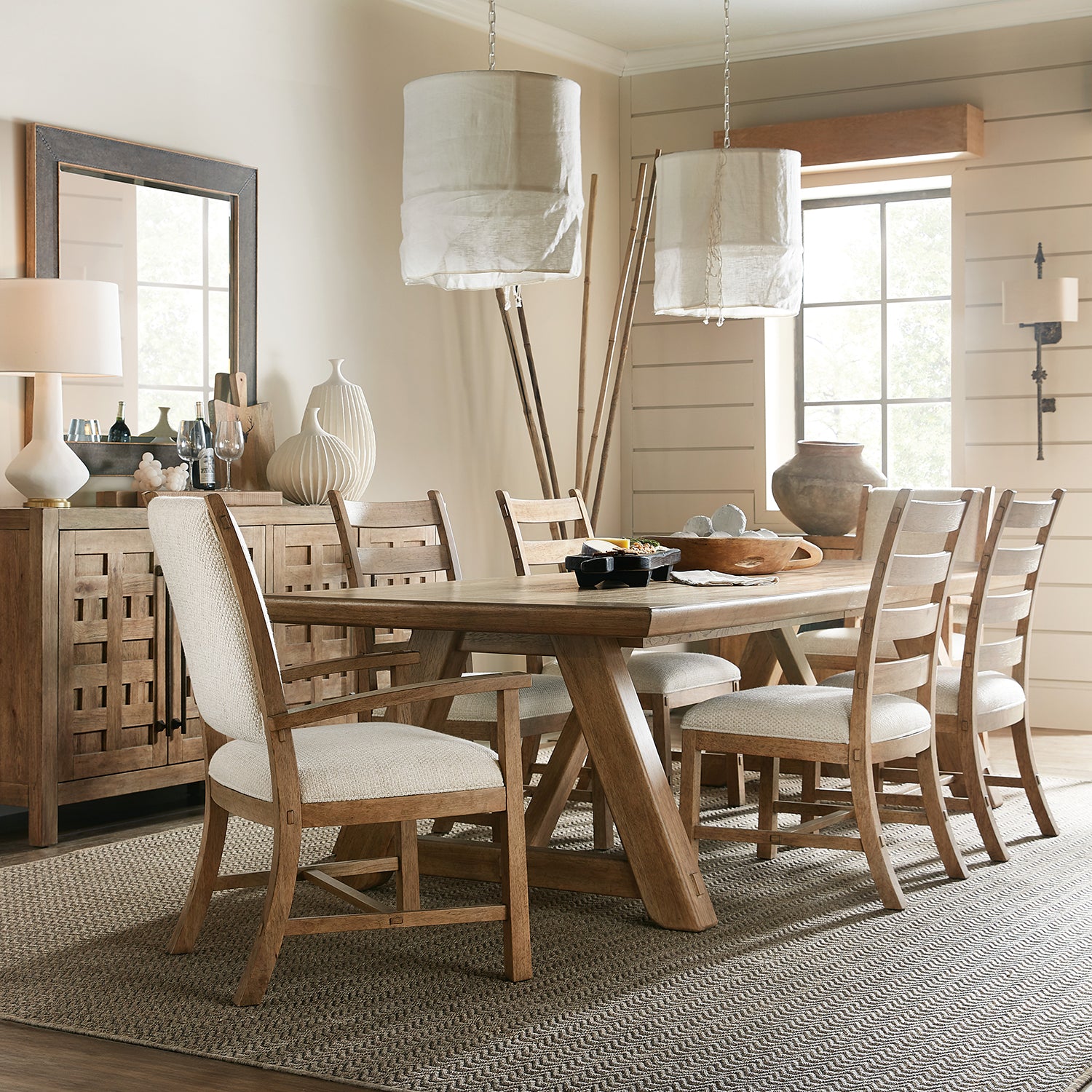 Hooker Furniture Vineyard Row Rectangle Dining Table