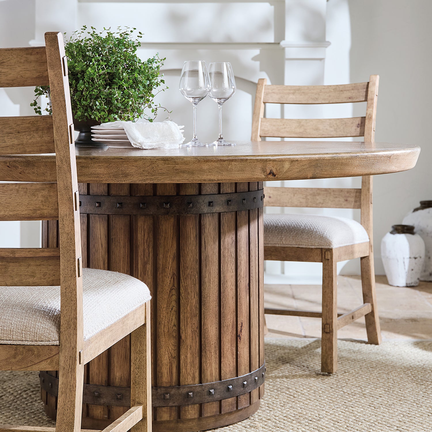 Hooker Furniture Vineyard Row Ladderback Side Chair Set of 2