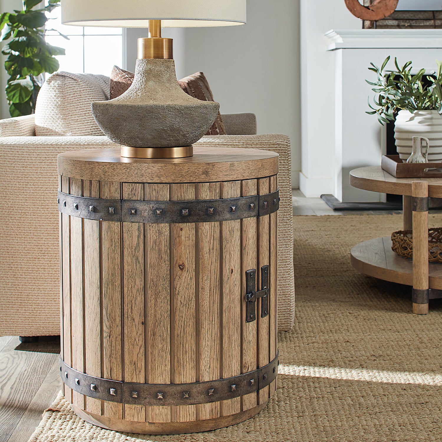 Hooker Furniture Vineyard Row Wine Barrel End Table
