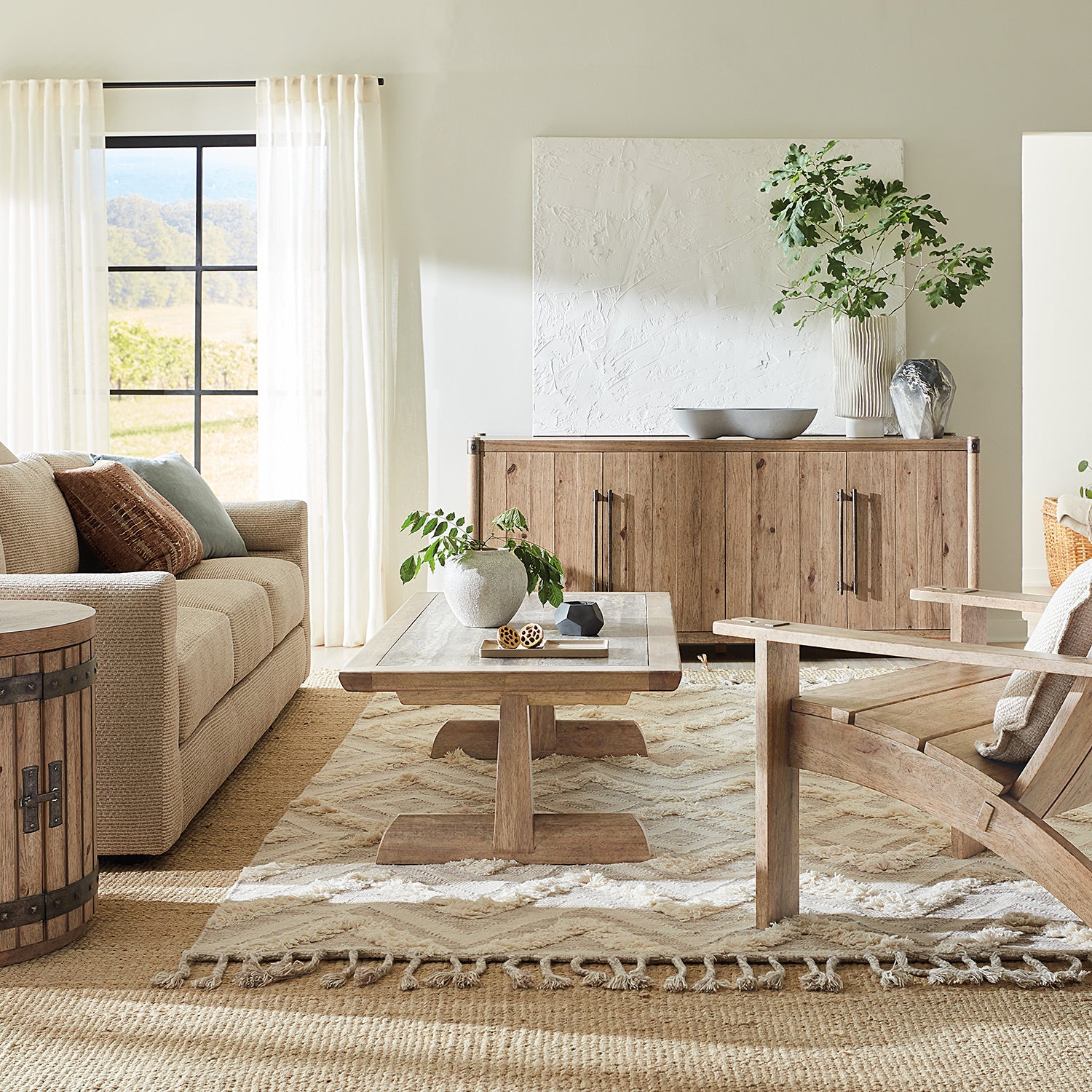 Hooker Furniture Vineyard Row Rectangle Cocktail Table