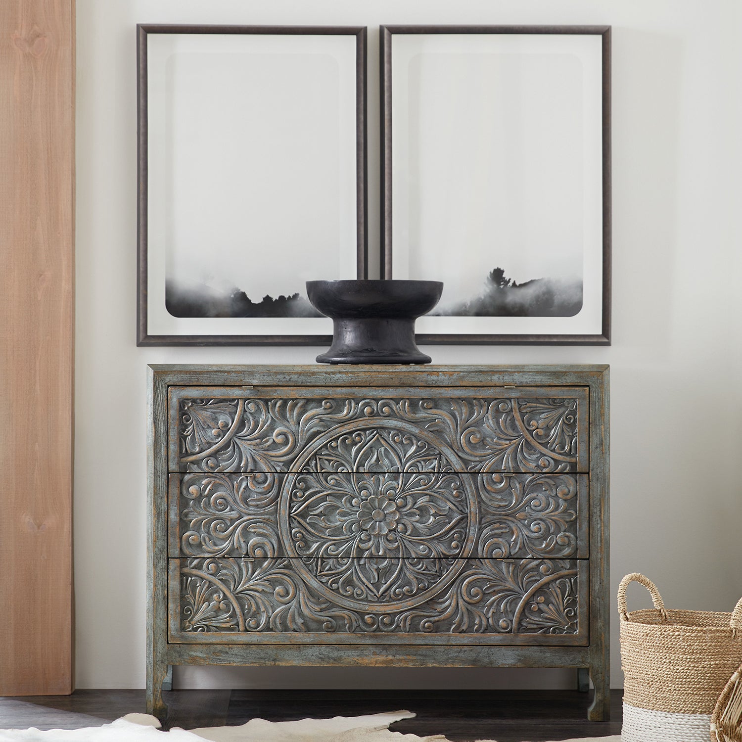 Hooker Furniture La Grange Lockhart Three-Drawer Accent Chest