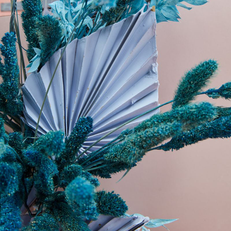 Painted Palm Faux Plant Stem Set of 10