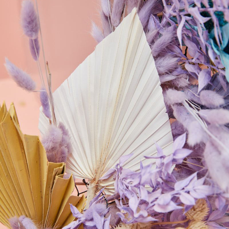 Bleached Palm Faux Plant Stem Set of 5