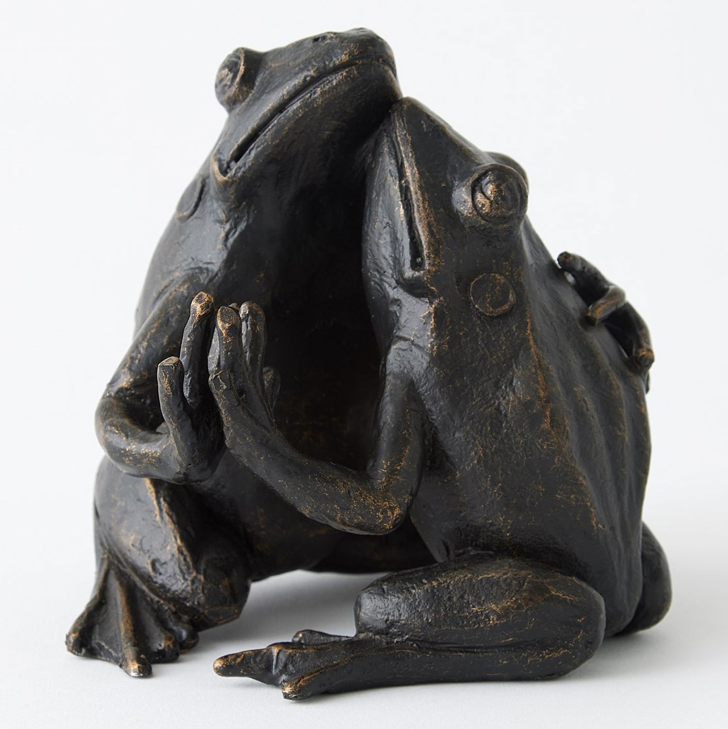 Studio A Hugging Frog Sculpture
