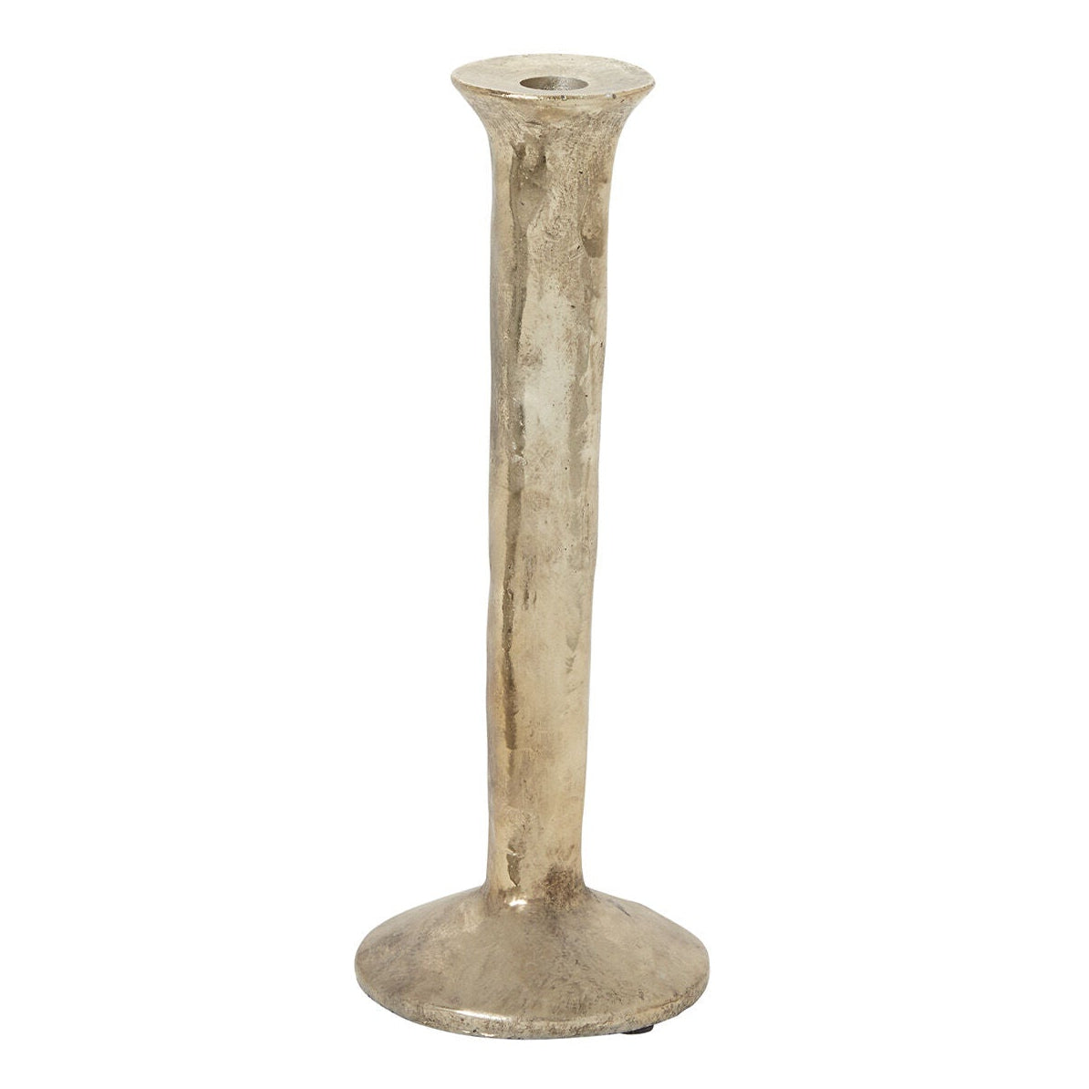 Krysos Candlestick Set of 2 detail view, mottled gold candlestick set of 2