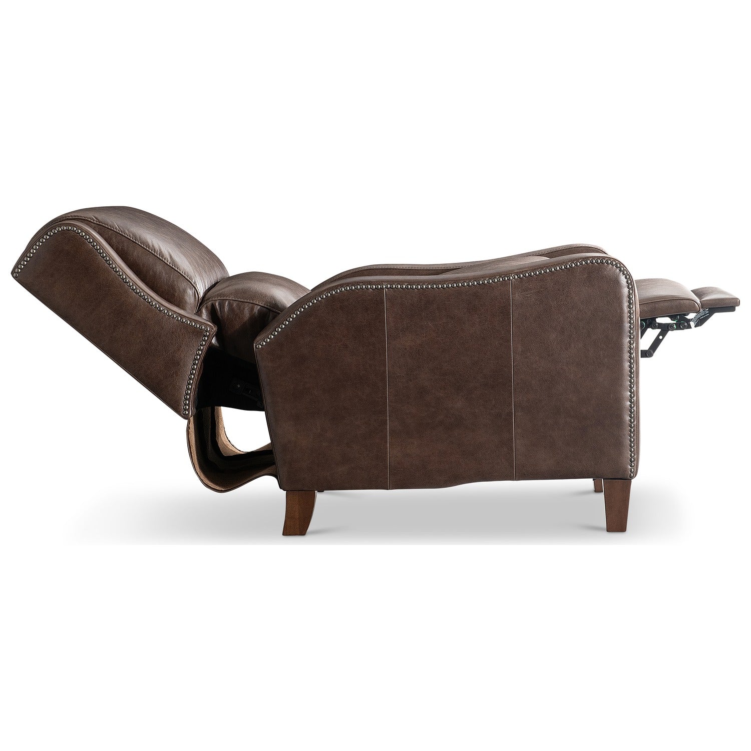 Bernhardt Motion Landon Brown Leather Recliner