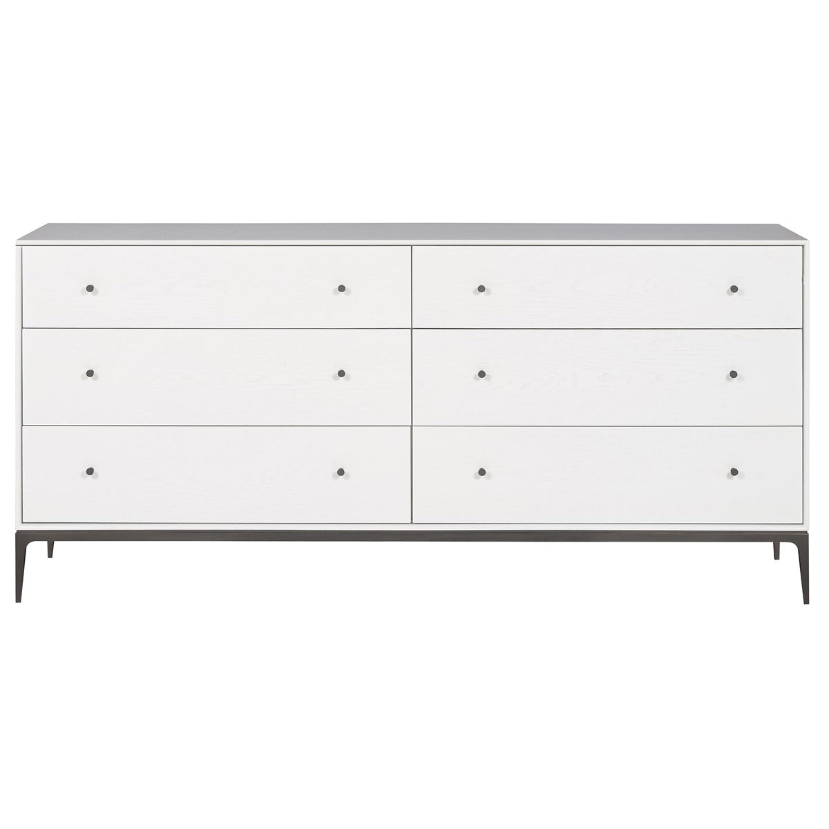 Vanguard Furniture Essence Pure White with Heirloom Bronze Dresser