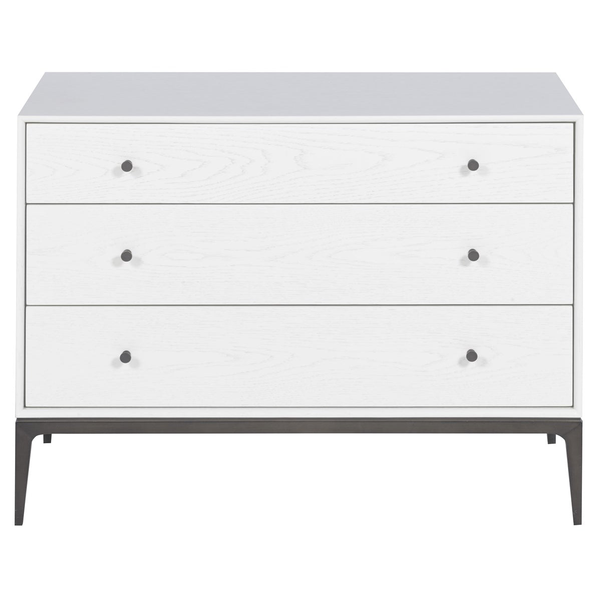 Vanguard Furniture Essence Pure White with Hierloom Bronze Nightstand