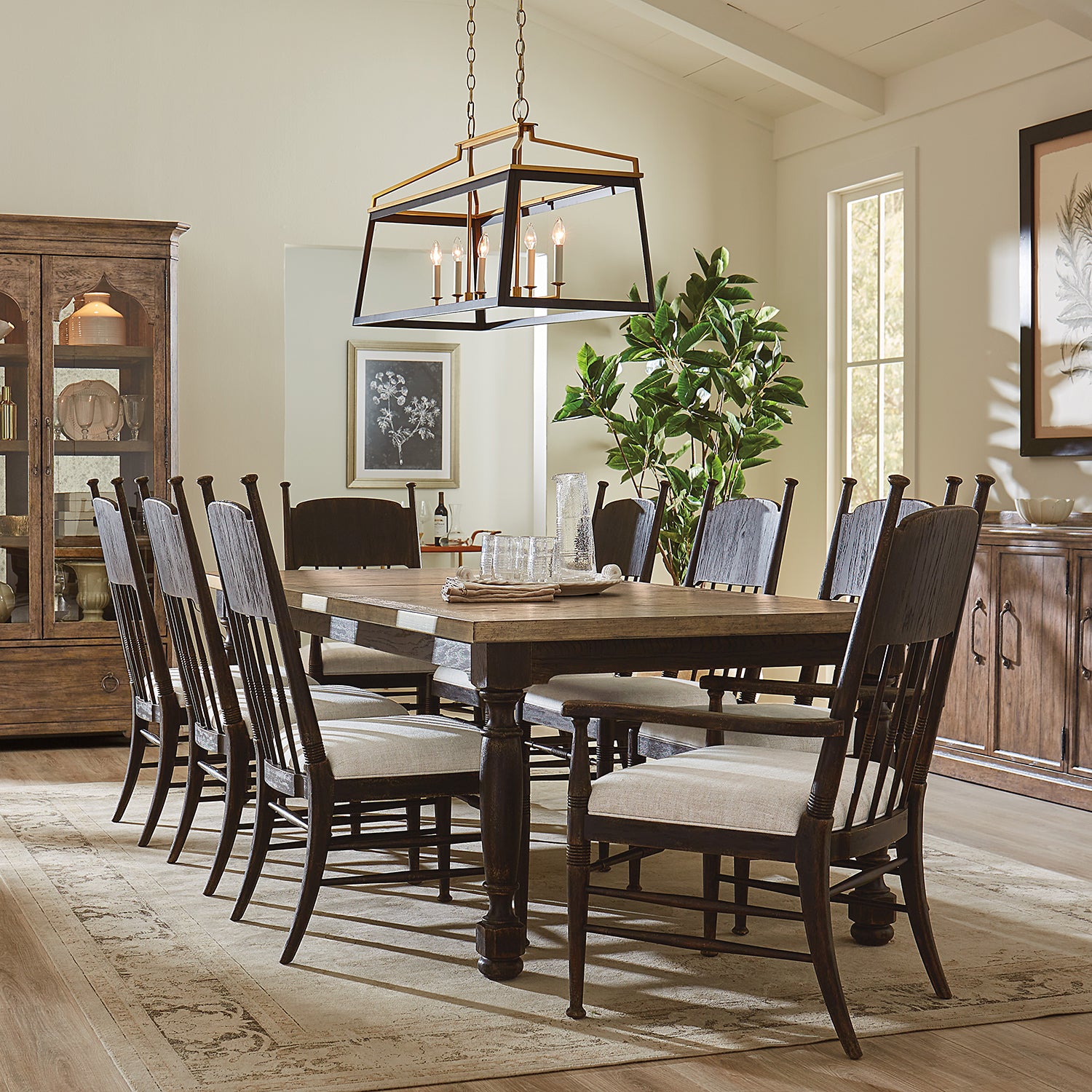 Hooker Furniture Americana Upholstered Seat Side Chair Set of 2