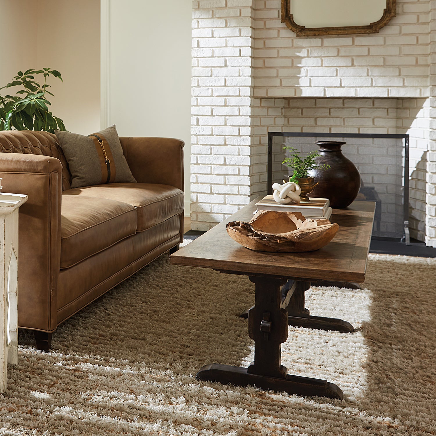 Hooker Furniture Americana Trestle Rectangle Cocktail Table - Final Sale