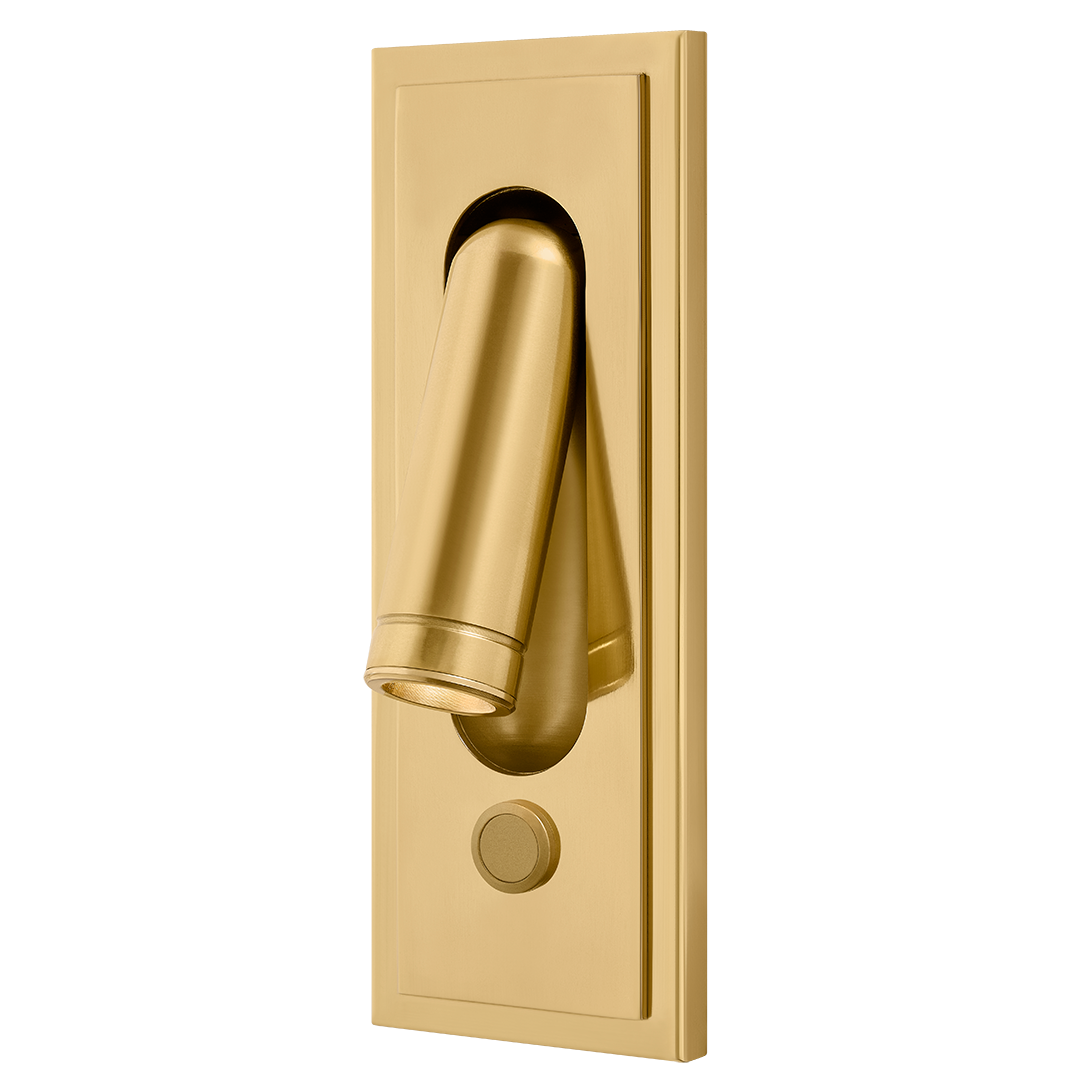 Hudson Valley Lighting Parsons Wall Sconce in Aged Brass, primary product view