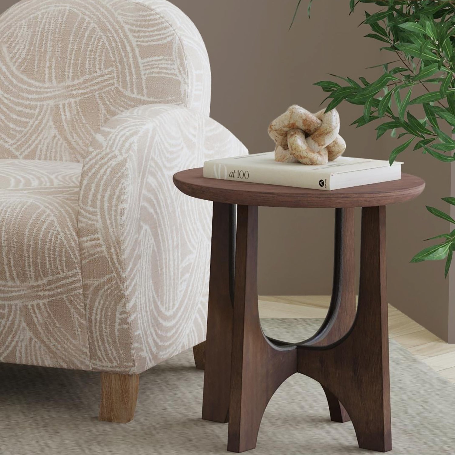 Bassett Mirror Dunnigan Brown Oak End Table