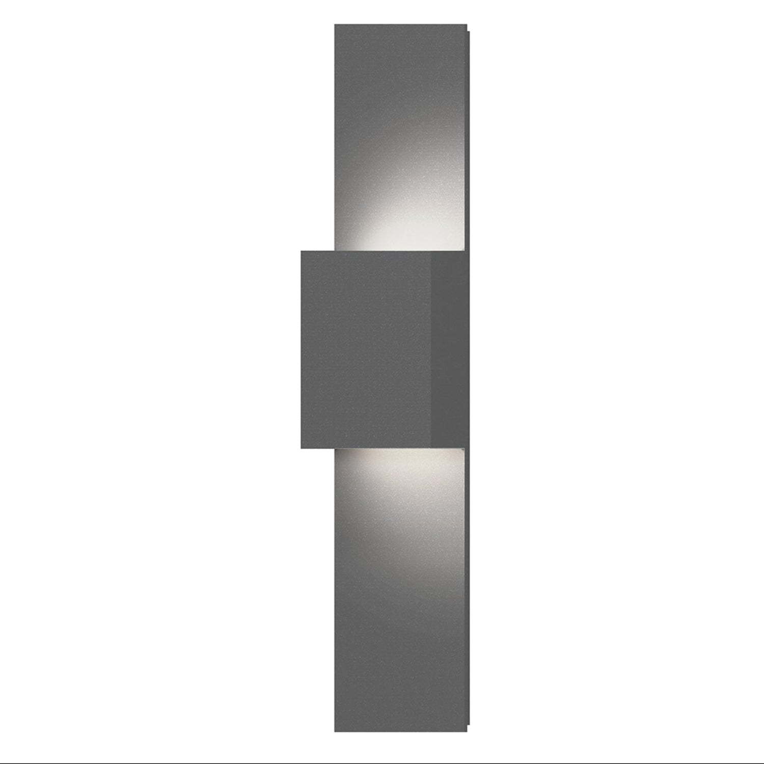 Sonneman Flat Box Textured Gray 7108.74-WL Wall Sconce