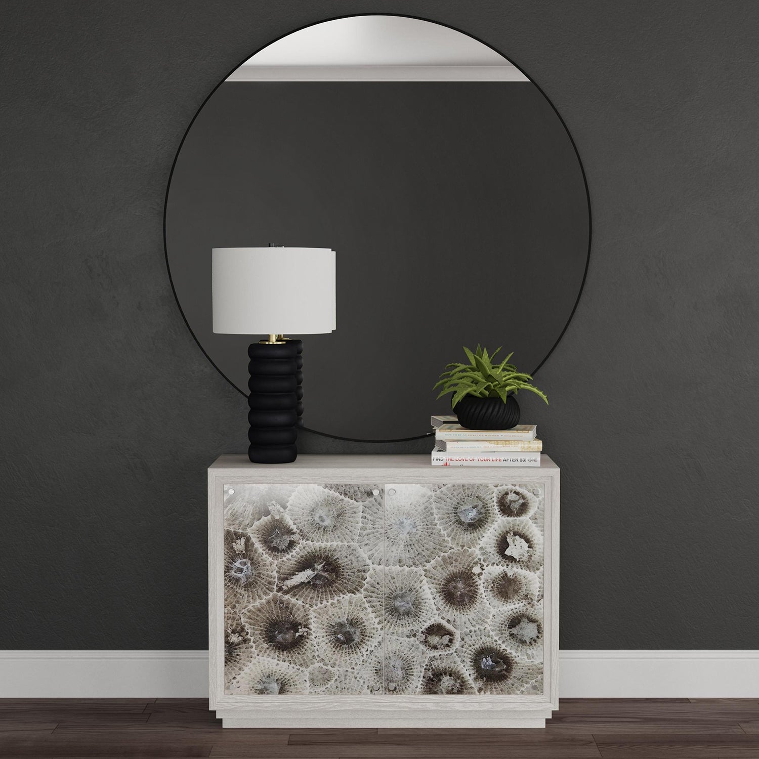 Bassett Mirror Peninsula Ridge Bar Cabinet