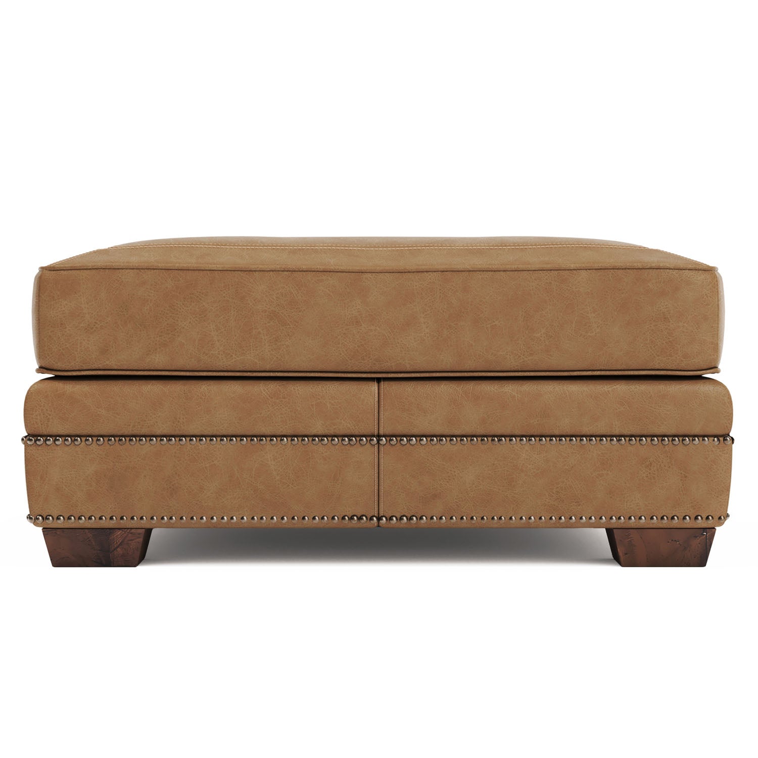 Bernhardt Living Grandview Leather Ottoman