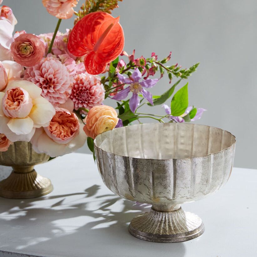 Lita Compote styled setting, champagne or gold glass compote