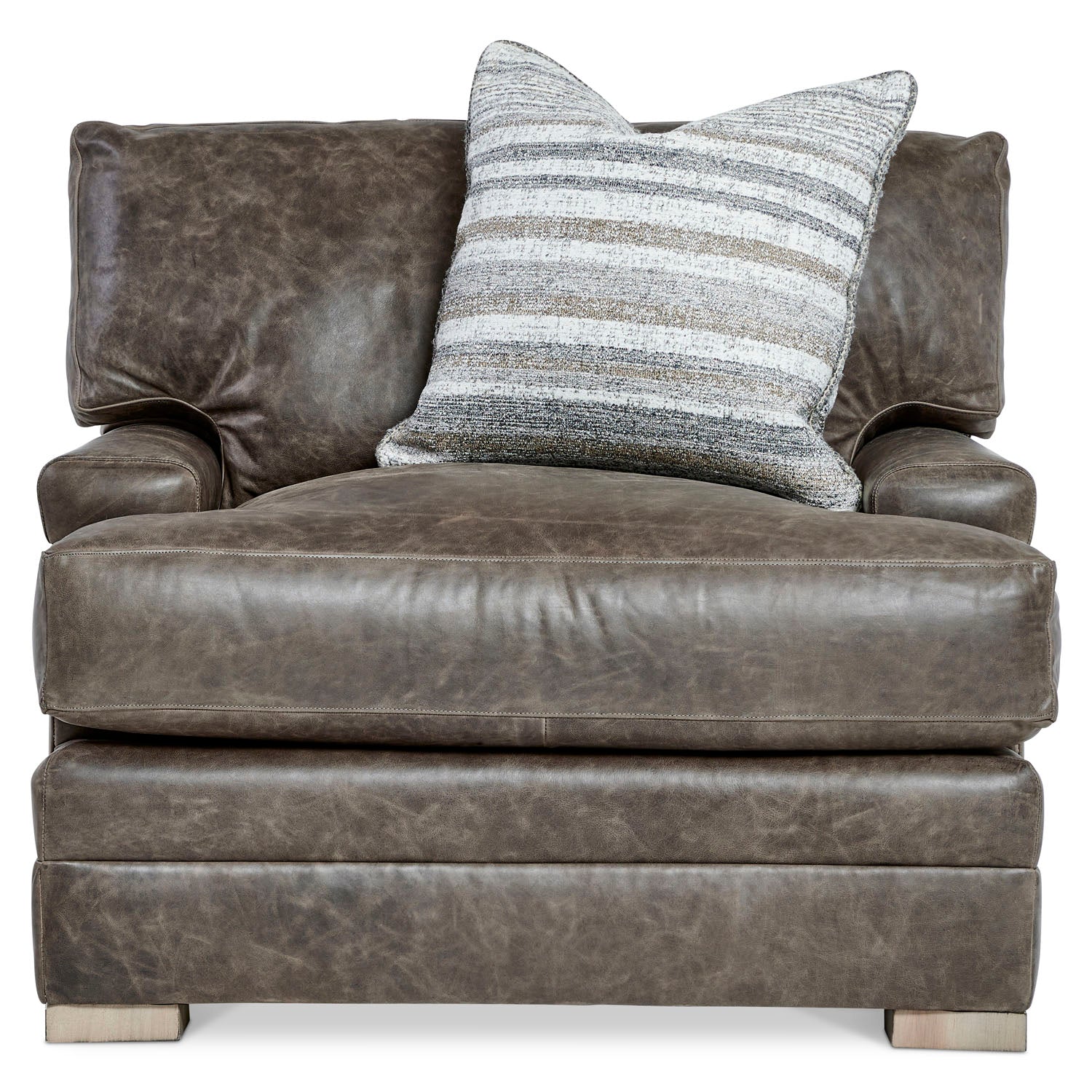 Bernhardt Living Burnham Leather Chair