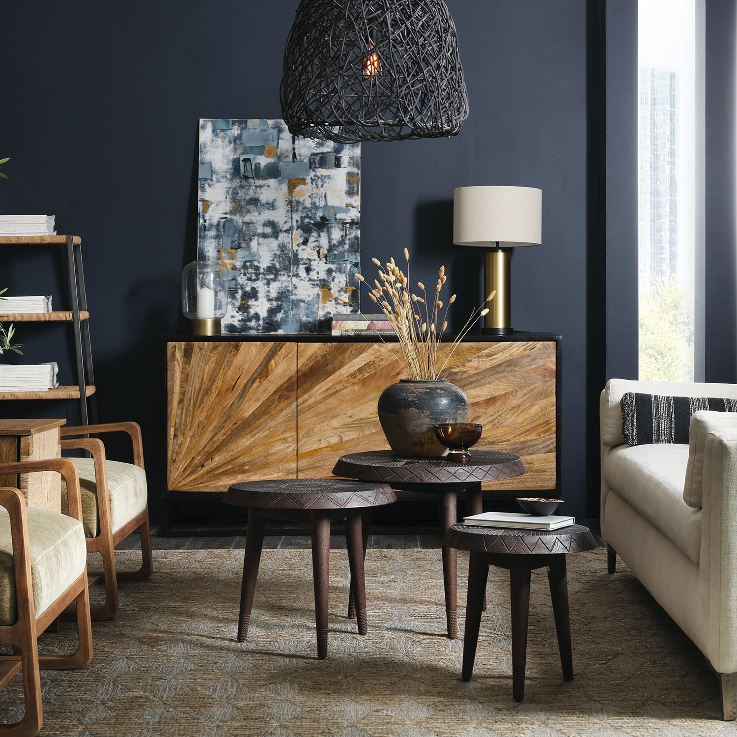 Hooker Furniture Commerce & Market Nesting Table Set of 3 - Final Sale