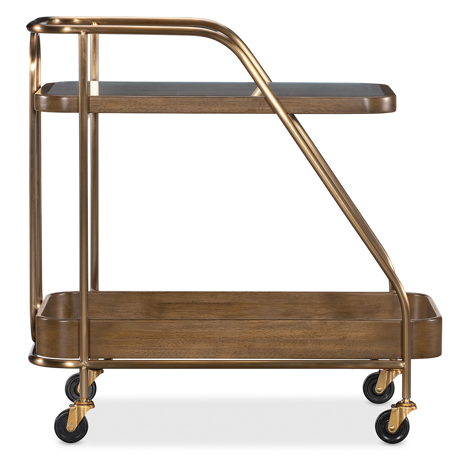 Hooker Furniture Commerce and Market Walnut Wine and Bar Cart