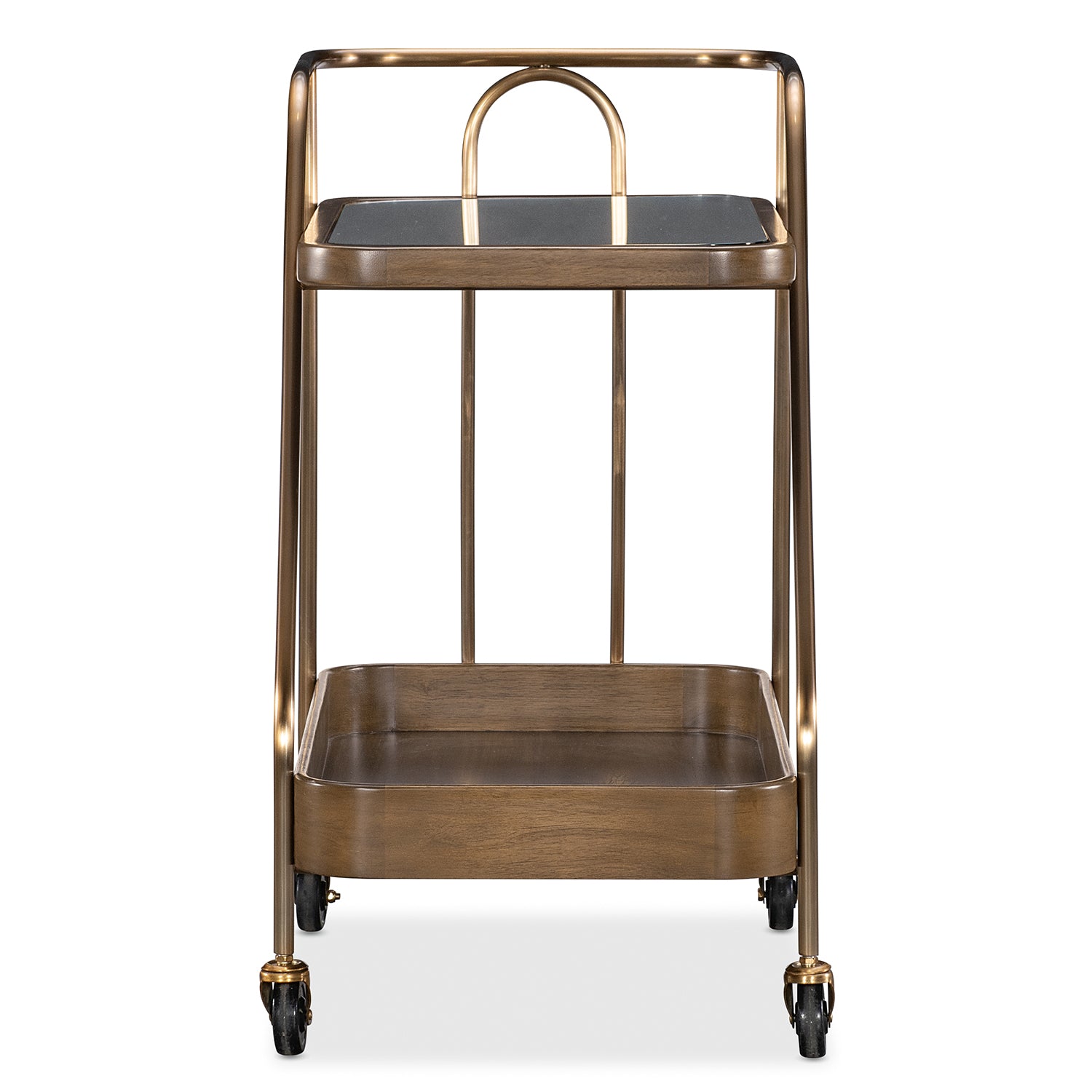 Hooker Furniture Commerce and Market Walnut Wine and Bar Cart