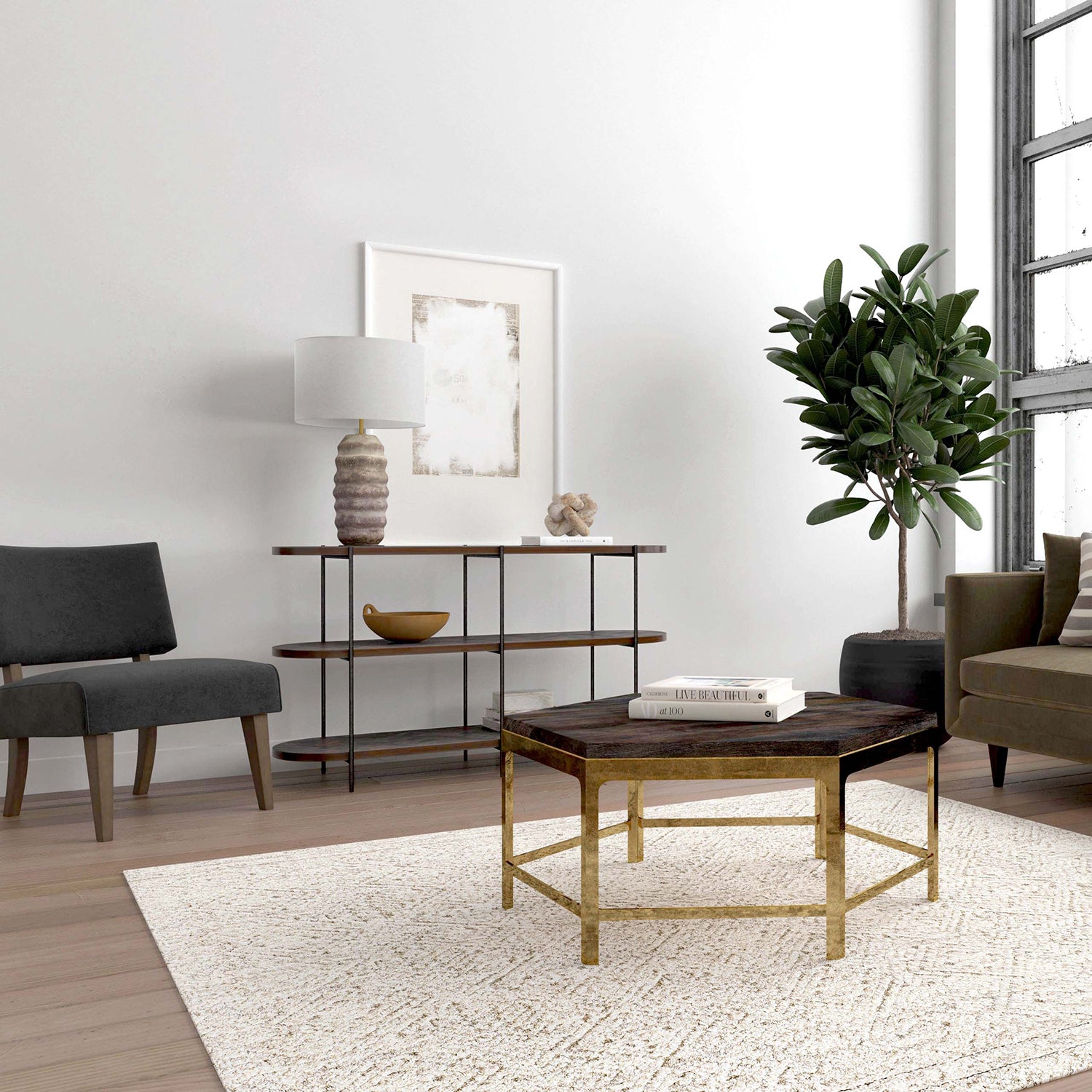 Hooker Furniture Commerce & Market Console Table