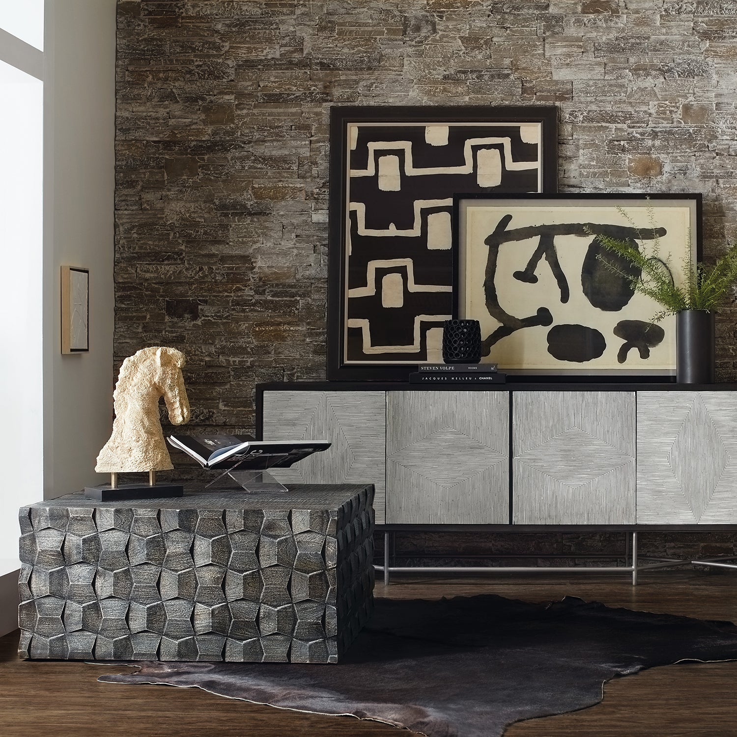 Hooker Furniture Commerce & Market Chiseling Cocktail Table