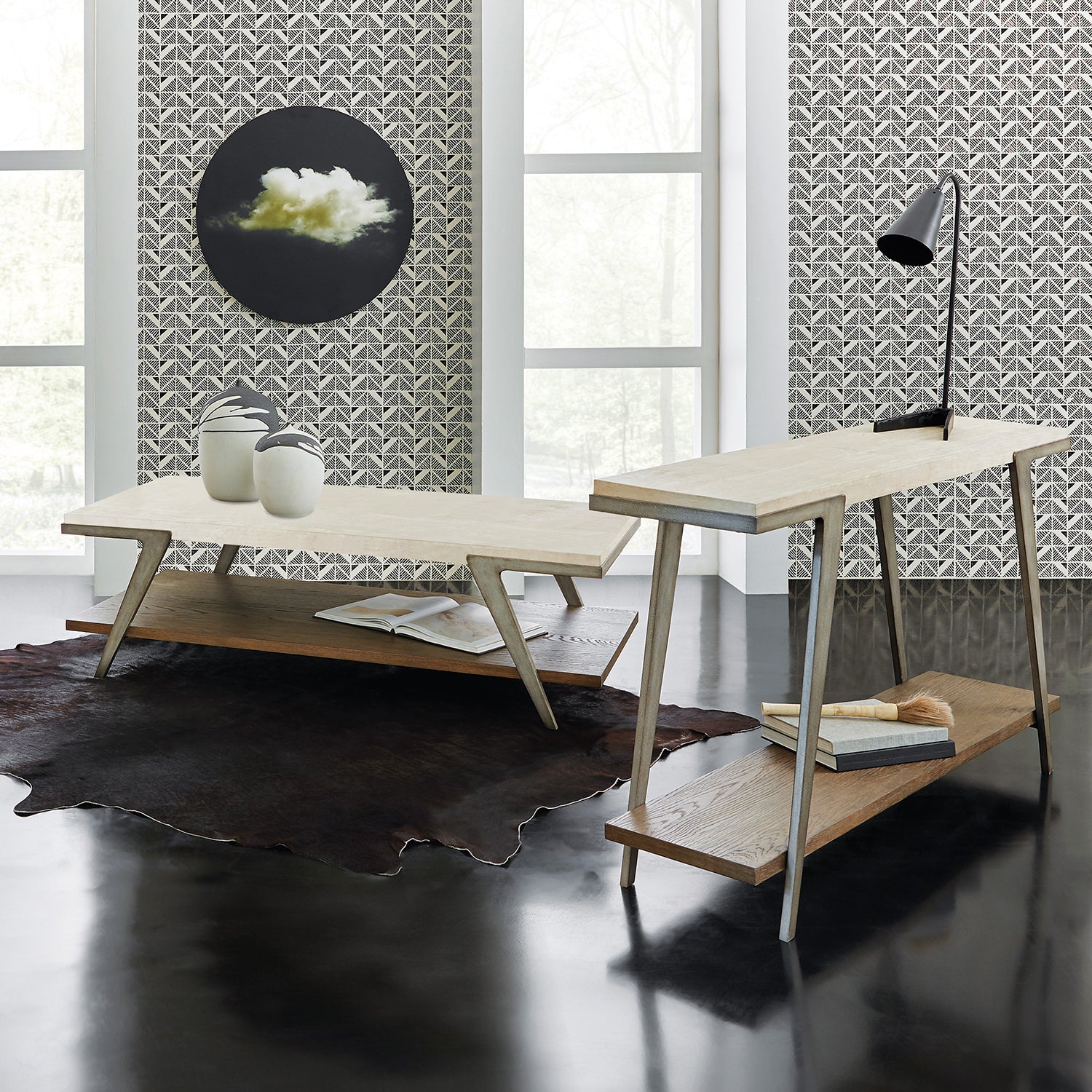 Hooker Furniture Commerce & Market Boomerang Console Table