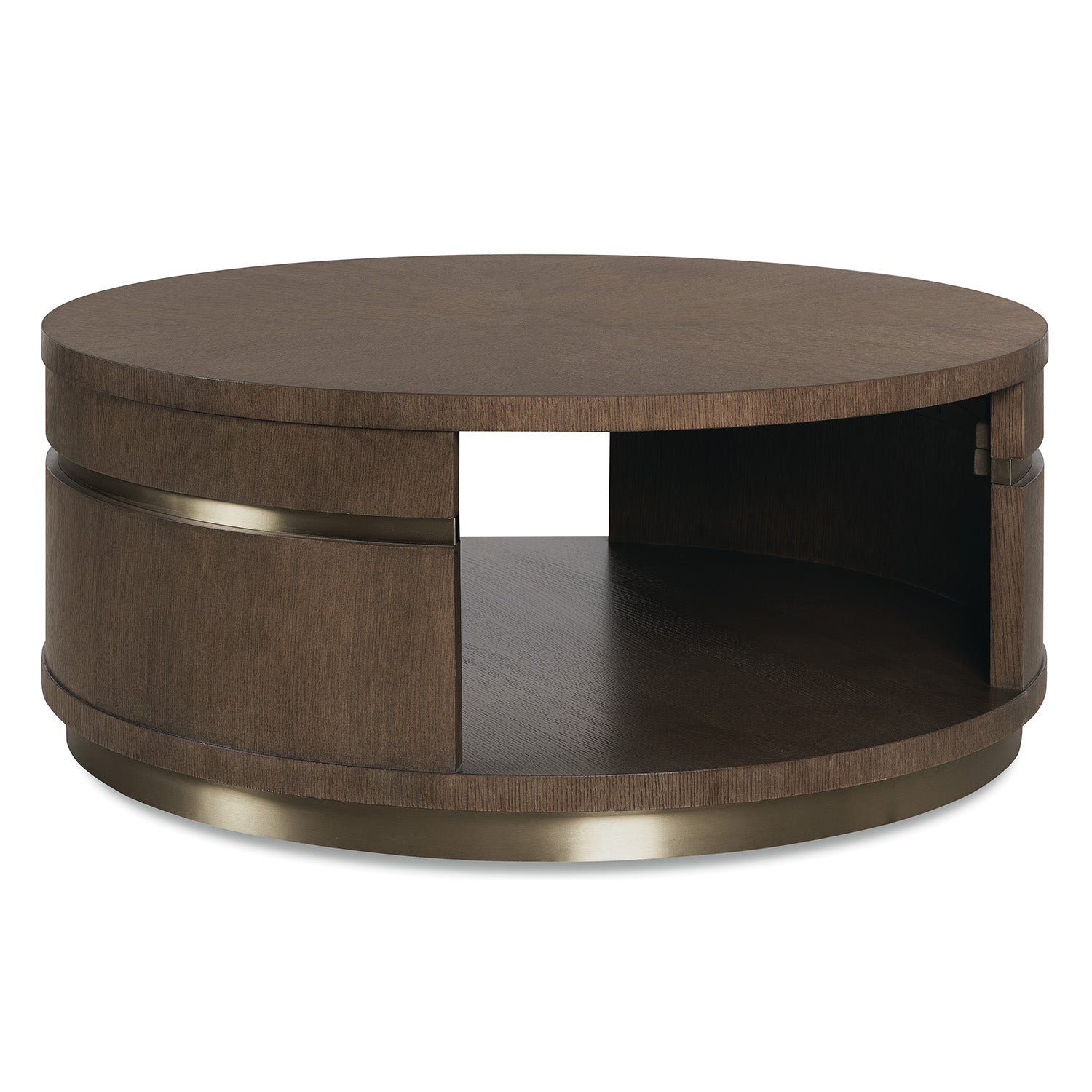 Hooker Furniture Commerce and Market Roll With It Round Cocktail Table