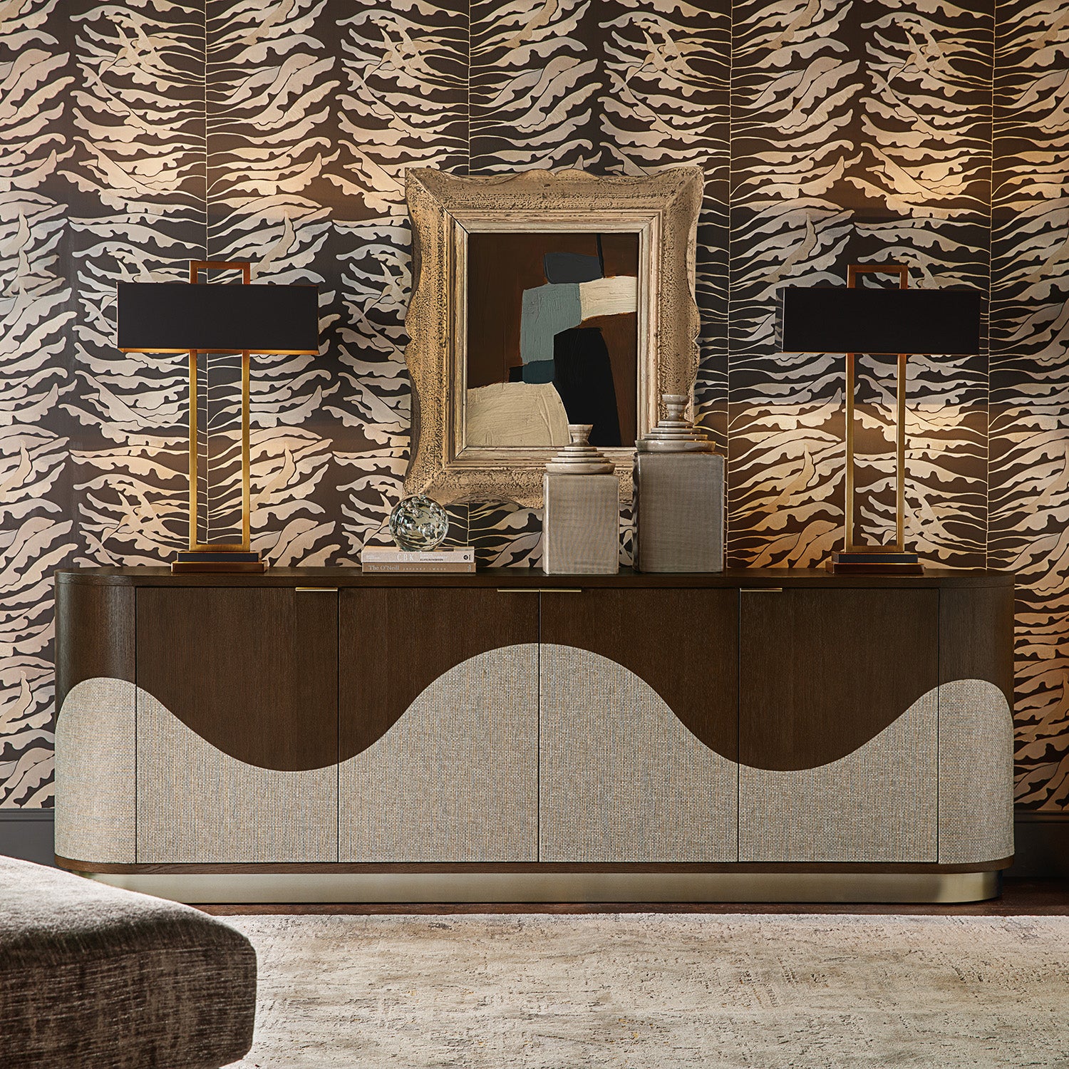 Hooker Furniture Commerce and Market Roll With It Four-Door Credenza