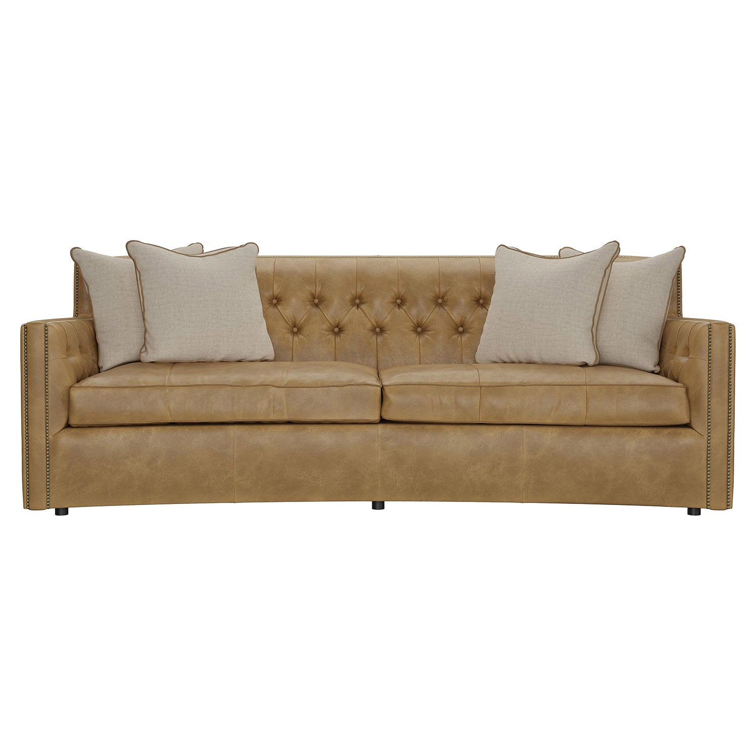 Bernhardt Living Candace Leather Sofa