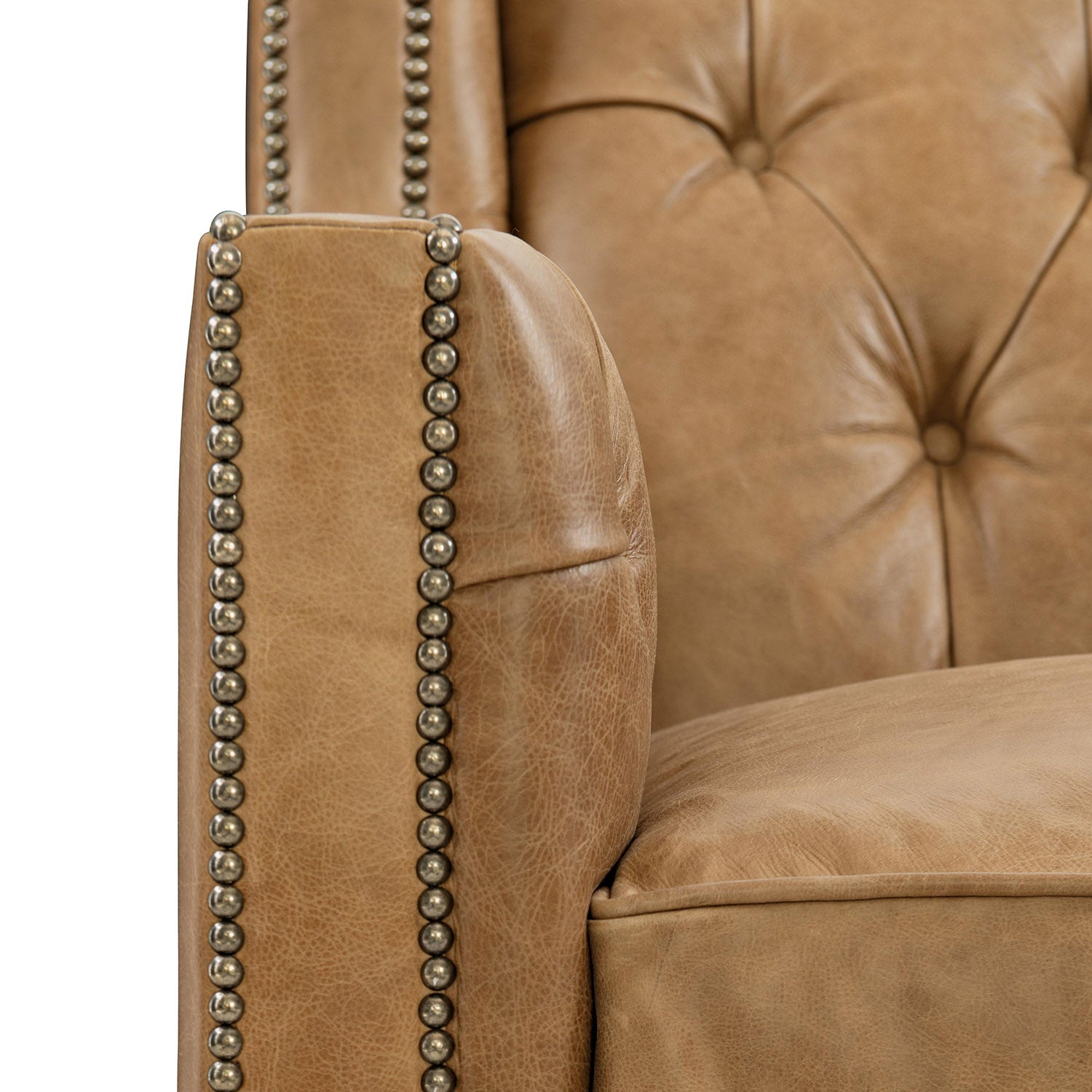 Bernhardt Living Candace Leather Swivel Chair