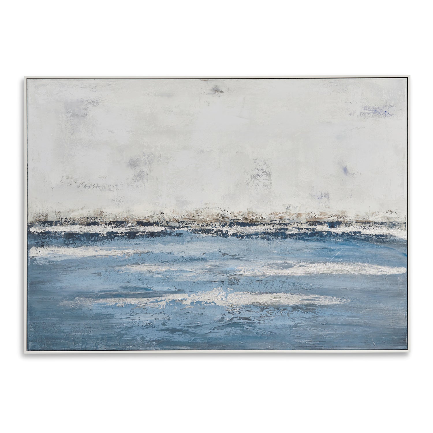 Bassett Mirror Soft Waves Framed Canvas