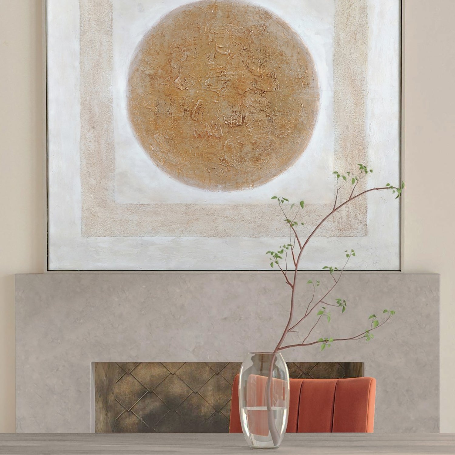 Bassett Mirror Central Framed Canvas Art