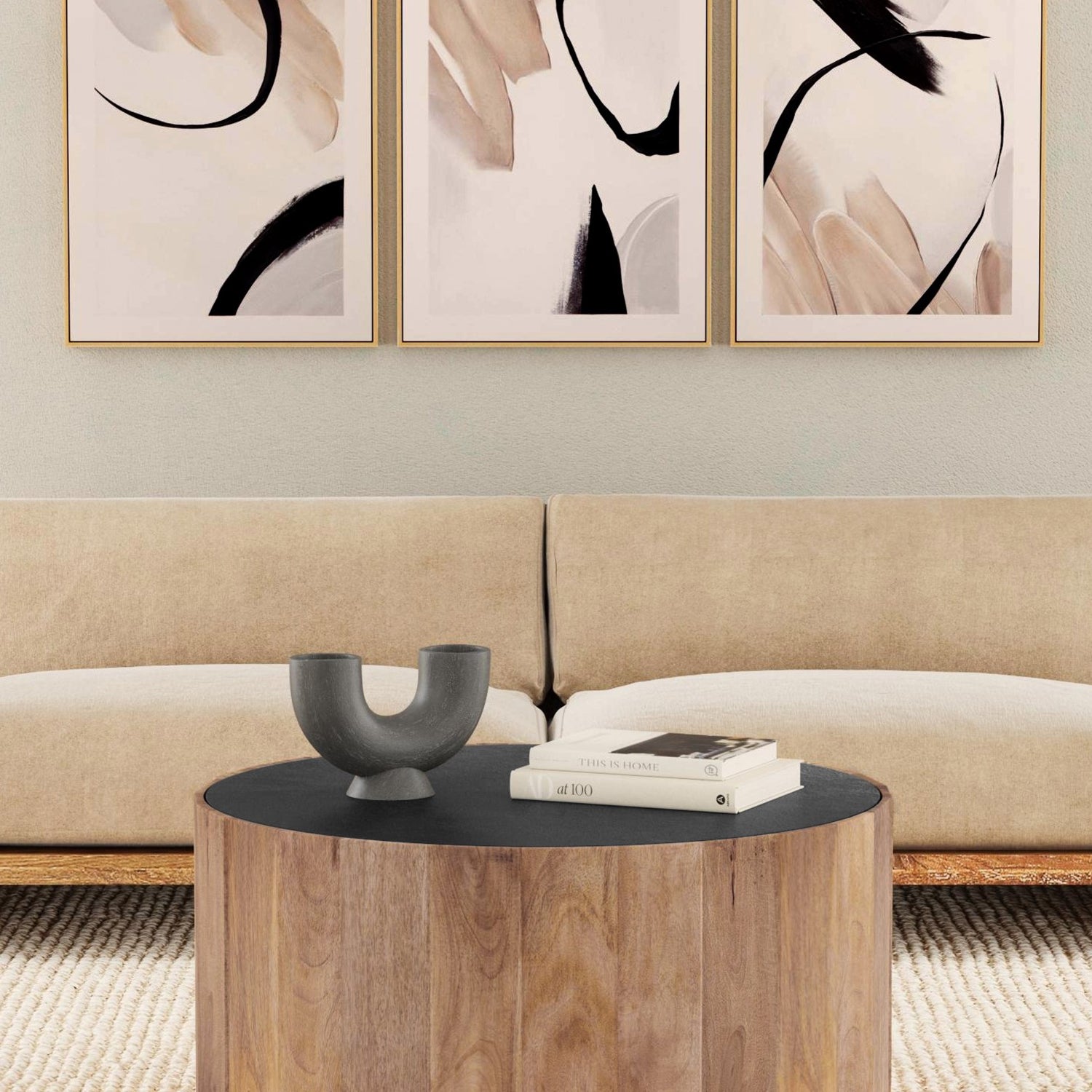 Bassett Mirror Eartha Framed Canvas Set of 3