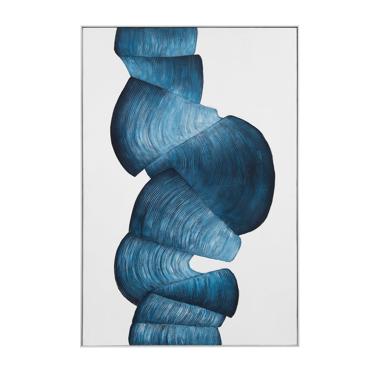 Bassett Mirror Ribbons Framed Canvas Art