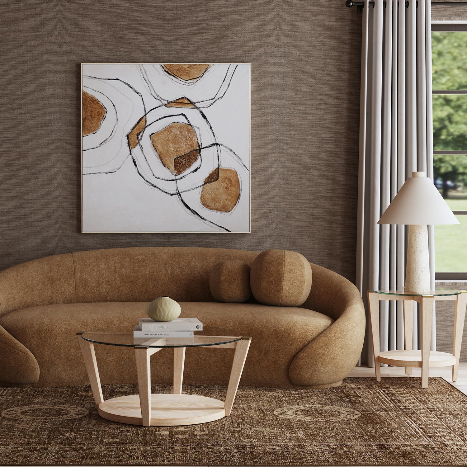 Bassett Mirror Rhetoric Framed Canvas