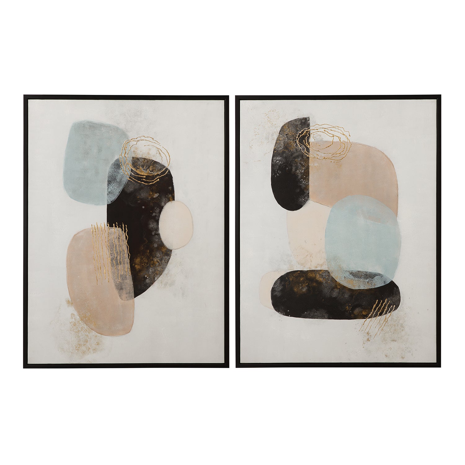 Bassett Mirror Athena Framed Canvas Set of 2