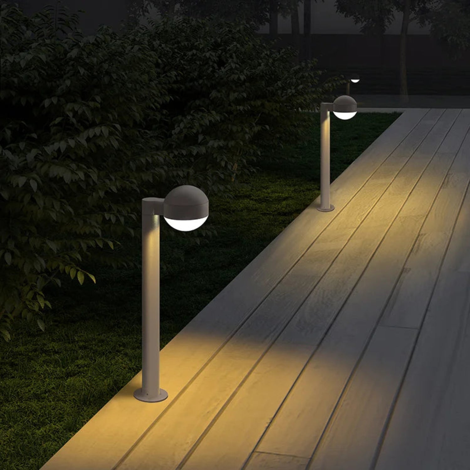 Sonneman Reals Textured Gray 7305.DC.FW.74-WL Led Luminaries Outdoor Pathway Lighting