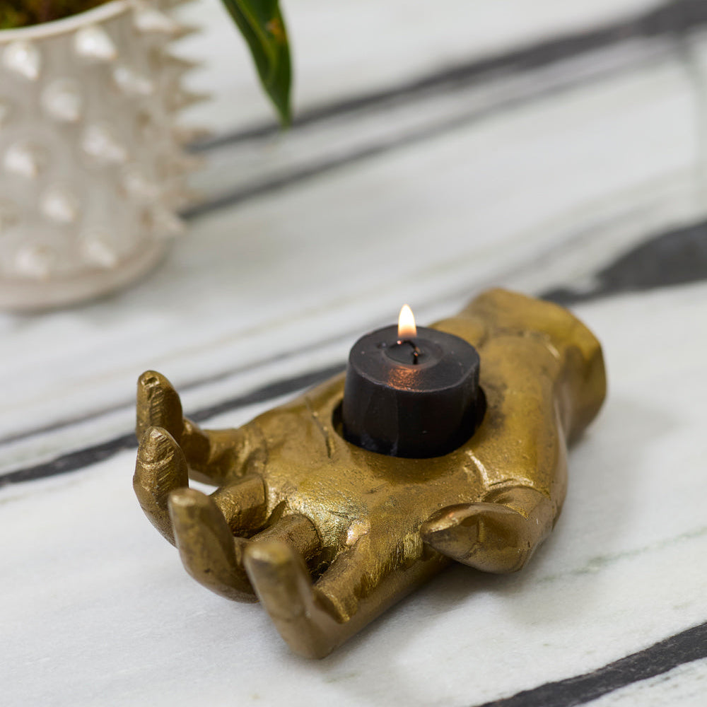 Open Hand Candleholder
